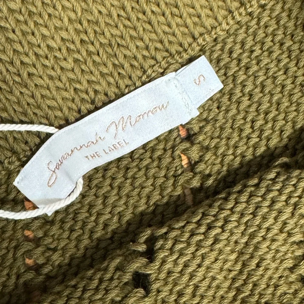 SAVANNAH MORROW THE LABEL Lauryn‎ pointelle-knit organic cotton midi Skirt - Picture 6 of 9